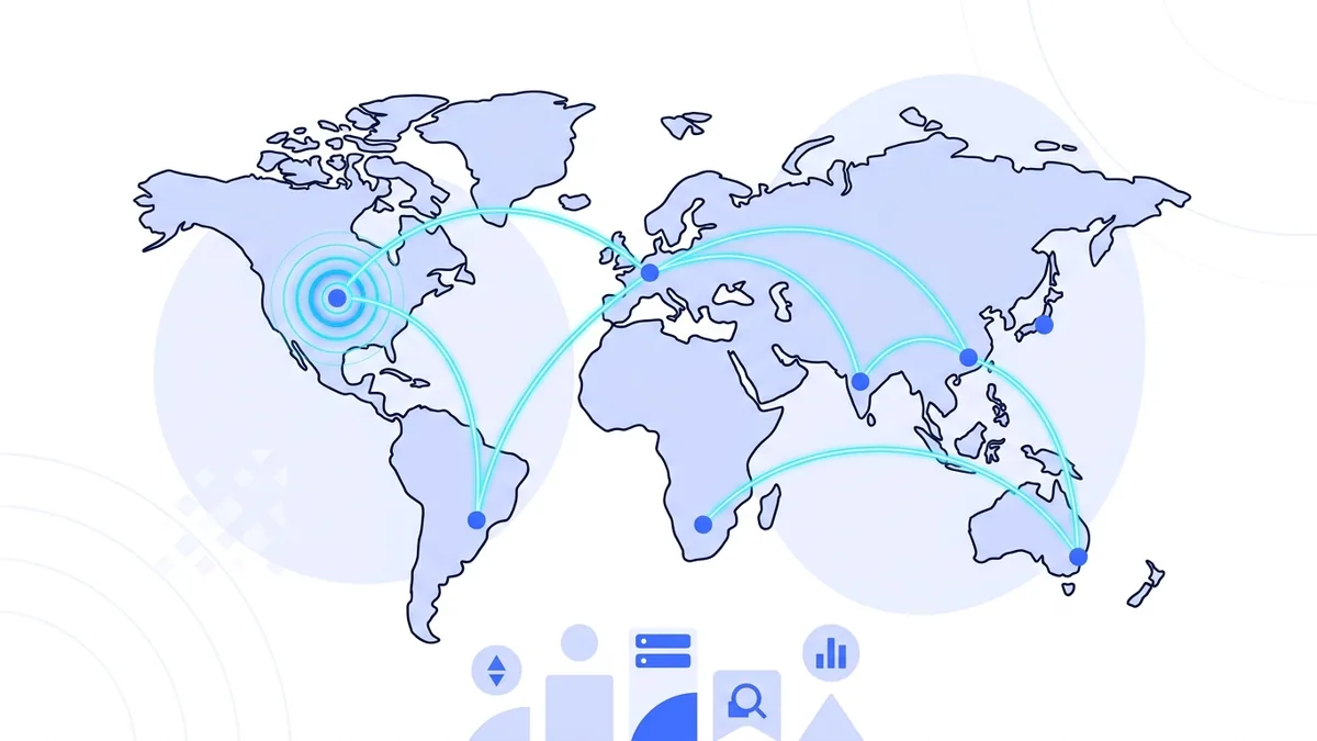 World map showing vpn.now server locations