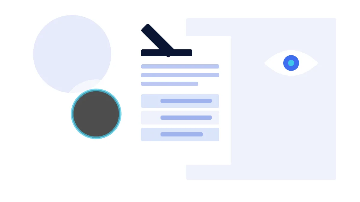 Magnifying glass over a public report with every disclosure checked off